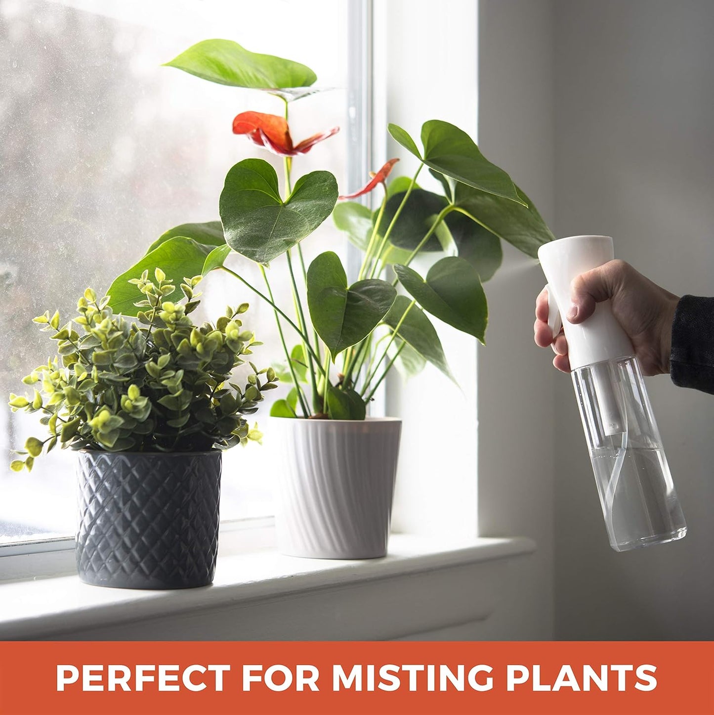 Continuous Mist Spray Bottle for Plant Maintenance, Cleaning - Ultra Fine Mist for Daily Use