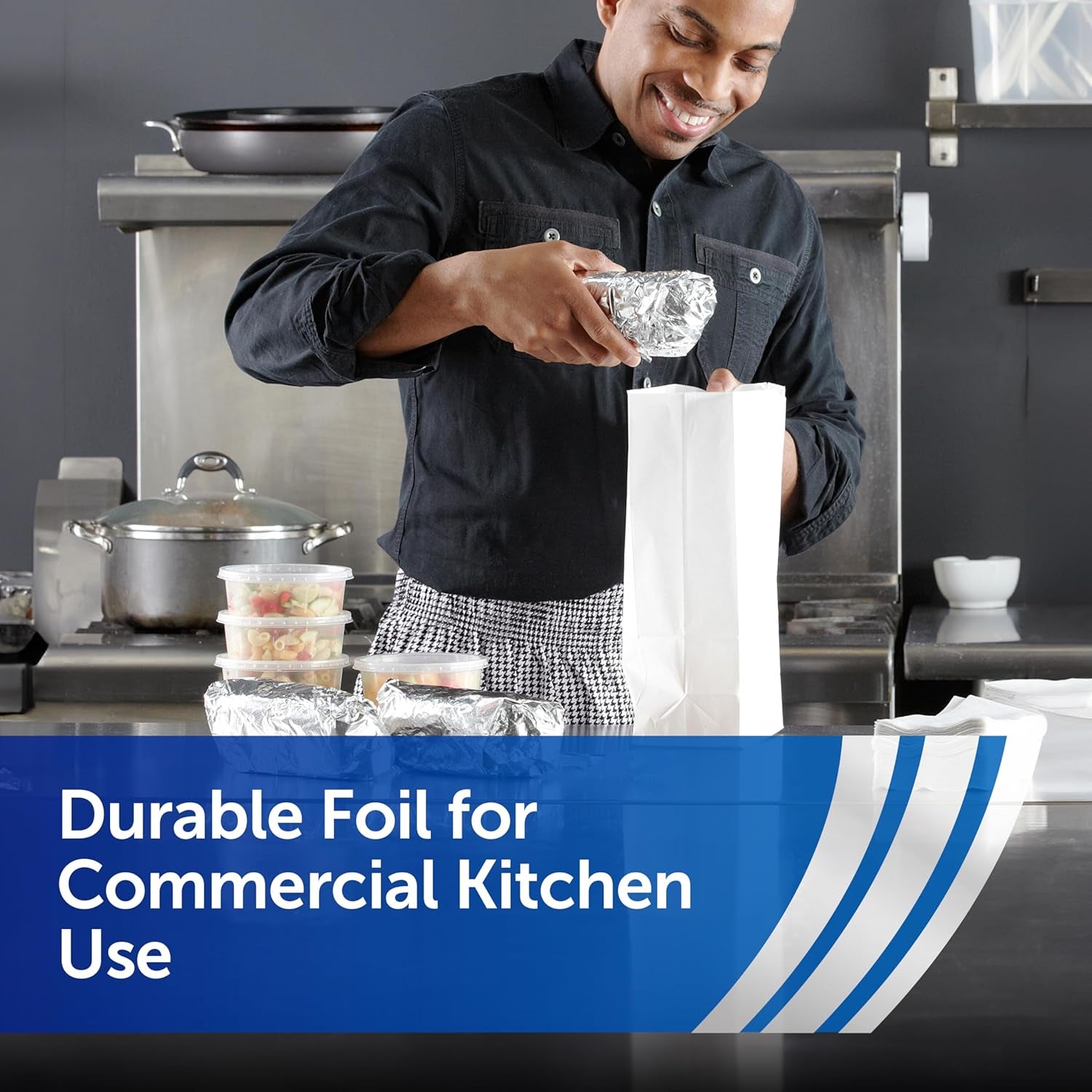 Foodservice Pre-Cut Aluminum Foil Sheets, Great for Concessions, Catering, Cafeterias, and Restaurants, Easily Moldable around Food, 12 X 10.75 Inches, 500 Ct.