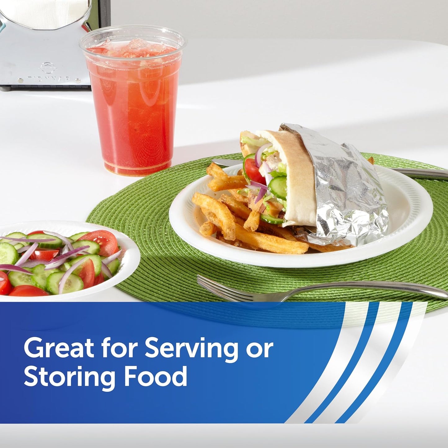 Foodservice Pre-Cut Aluminum Foil Sheets, Great for Concessions, Catering, Cafeterias, and Restaurants, Easily Moldable around Food, 12 X 10.75 Inches, 500 Ct.
