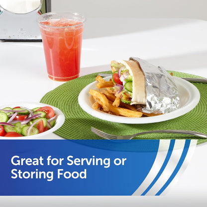 Foodservice Pre-Cut Aluminum Foil Sheets, Great for Concessions, Catering, Cafeterias, and Restaurants, Easily Moldable around Food, 12 X 10.75 Inches, 500 Ct.
